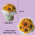 Bouquet de flores en vela | GIRASOLES
