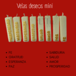 CAJA DE DESEOS |  8 DESEOS VELAS MINI