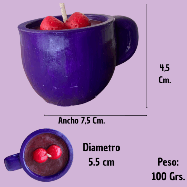 Vela Sabores del Alma | Taza de Colada morada