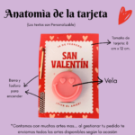 Souvenir tarjeta | Carita Enamorada