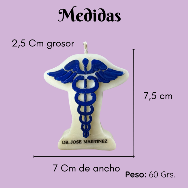 Vela | Caduceo Personalizada