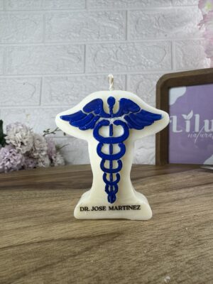 Vela | Caduceo Personalizada