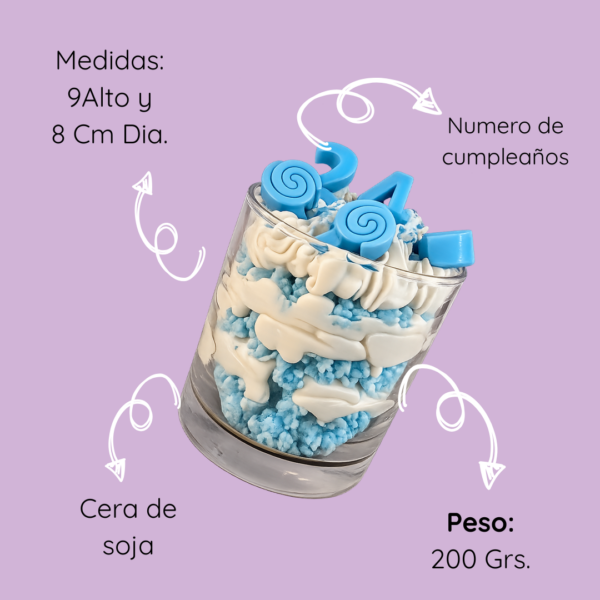 Vela postre | Happy Birthday