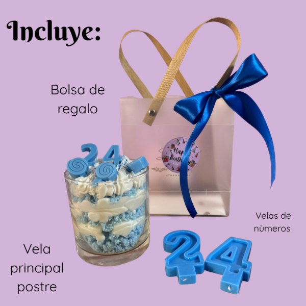 Vela postre | Happy Birthday