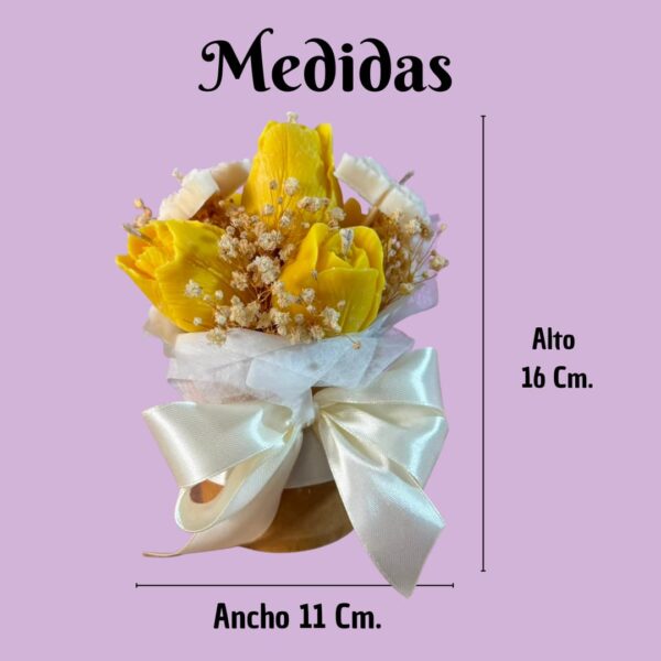 Mini Bouquet de flores en vela | | TULIPANES