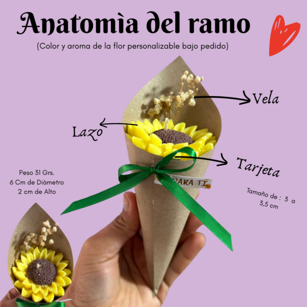 Ramo Individual de Vela | Girasol Grande